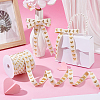 25 Yards Heart Pattern Cotton Ribbons SRIB-BC0001-48B-4