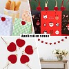 10Pcs Wool Felt Cabochons AJEW-SC0001-48-5
