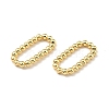 Rack Plating Brass Imitation Round Beading Links Rings KK-G416-55G-2