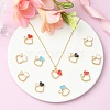 Alloy Enamel Pendants ENAM-CJ0001-49-6