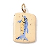 Printing 304 Stainless Steel Pendants STAS-K304-13F-G-1