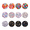 1200Pcs 12 Style Opaque Acrylic Beads MACR-PJ0001-04-8