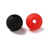 Rubberized Style Imitated Silicone Acrylic Beads MACR-D029-01H-2