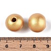 Spray Painted Round Natural Schima Wood Beads WOOD-A018-14mm-01-3