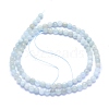 Natural Aquamarine Beads Strands G-K310-C06-4mm-2