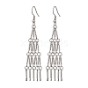 304 Stainless Steel Link Bar Dangle Earrings EJEW-JE05966-02-1