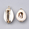 Electroplate Freshwater Shell Pendants SHEL-S274-19-2