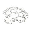 201 Stainless Steel Laser Cut Tree of Life Connector Charms STAS-Z116-02P-03-2