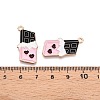 Valentine's Day Theme Alloy Enamel Pendants ENAM-T020-50B-02-3