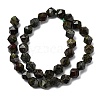 Natural Dragon Blood Beads Strands G-Z119-A17-03-4