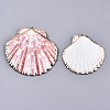 Electroplate Sea Shell Pendants SSHEL-S258-69A-2