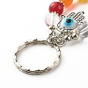 Tibetan Style Alloy Frame Keychain KEYC-JKC00265-01-4