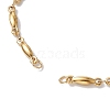 304 Stainless Steel Bar Link Chain Bracelet Making AJEW-JB01245-01-2