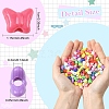 900Pcs 5 Styles Opaque & Transparent Plastic Beads KY-YW0002-26-3