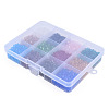 2160Pcs 12 Color Transparent Glass Beads GLAA-T024-11-2