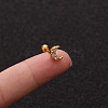 Brass Micro Pave Clear Cubic Zirconia Cartilage Earrings for Women WGD0011-30-1