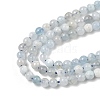 Natural Aquamarine Beads Strands G-G189-B05-02-4