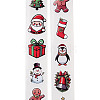 Christmas Round with Word Roll Stickers DIY-S045-01A-1