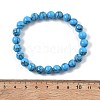 Synthetic Turquoise Jasper Bead Stretch Bracelets BJEW-K212-B-022-5