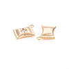 Brass Micro Pave Cubic Zirconia Charms KK-N232-272-2