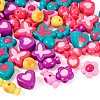  75Pcs 5 Style Opaque Acrylic/Resin Beads DIY-TA0004-29-3