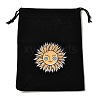 Rectangle Printed Velvet Cloth Packing Pouches ABAG-U006-03C-1