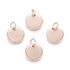 Ion Plating(IP) 304 Stainless Steel Charms EJEW-L238-03C-RG-1