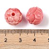 Synthetic Shell Dyed Carved Beads SHEL-H005-26-3