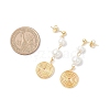 3 Pairs Glass Pearl Dangle Stud Earrings EJEW-JE06543-6