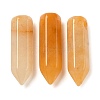 Natural Topaz Jade Pointed Pendants G-C158-05G-1