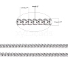 Tarnish Resistant 304 Stainless Steel Curb Chains CHS-R008-01-2