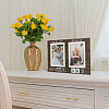 Anniversary Rectangle Wood Photo Frames DJEW-WH0057-005-7