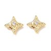 Brass Micro Pave Clear Cubic Zirconia Beads CU-CBA91C0-02G-1