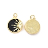 Rack Plating Brass Enamel Pendants ZIRC-C042-19-3