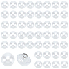 50Pcs 1-Hole Brass ABS Plastic Imitation Pearl Shank Buttons KY-CY0001-17-1