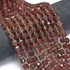 Natural Strawberry Quartz Beads Strands G-K389-A44-01-2