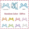 50Pcs Baking Paint Opaque Alloy Beads FIND-SP0002-43-2