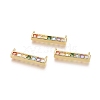 Brass Micro Pave Cubic Zirconia Pendants ZIRC-G161-03G-01-1