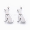 Non-Tarnish 201 Stainless Steel Pendants X-STAS-F231-061P-1