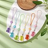 6Pcs 6 Colors Transparent Acrylic Mobile Straps HJEW-JM02045-2