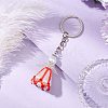 Glass Seed Bead with Acrylic Angel Keychain KEYC-MZ00026-04-2