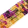 Crackle Transparent Glass Beads Strands GLAA-N074-02A-03-1