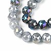 Anti-Tarnish Electroplate Glass Beads Strands GLAA-N064-8mm-M-2