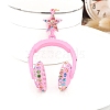 Alloy Rhinestone Keychains PW-WGAC50D-03-1