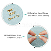 DICOSMETIC 60Pcs 2 Styles Eco-Friendly Brass Watch Band Clasps KK-DC0003-99-5