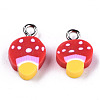 Handmade Polymer Clay Charms X-CLAY-T016-50-2