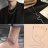 DIY Round Snake Chain Bracelet Necklace Making Kit CHS-CJ0001-32-7