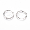 202 Stainless Steel Huggie Hoop Earrings X-EJEW-F111A-19mm-P-2