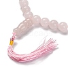 Natural Rose Quartz Beads Stretch Bracelets BJEW-A025-01N-2