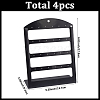 4-Tier L Shaped Acrylic Earring Organizer Display Stands ODIS-WH0099-65C-2